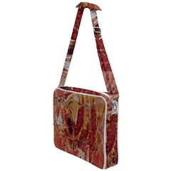 Autumn Colors Leaf Leaves Brown Red Cross Body Office Bag