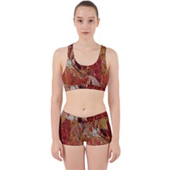 Autumn Colors Leaf Leaves Brown Red Work It Out Gym Set