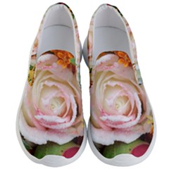 Floral Bouquet Orange Pink Rose Men s Lightweight Slip Ons by yoursparklingshop