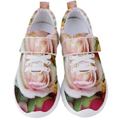 Floral Bouquet Orange Pink Rose Women s Velcro Strap Shoes by yoursparklingshop