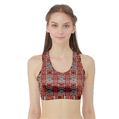 Nr 10 Sports Bra With Border by ArtworkByPatrick