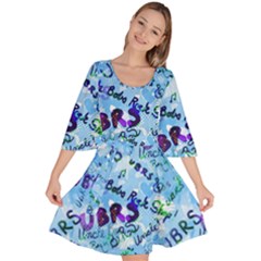 Ubrs Velour Kimono Dress