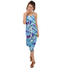 Ubrs Waist Tie Cover Up Chiffon Dress