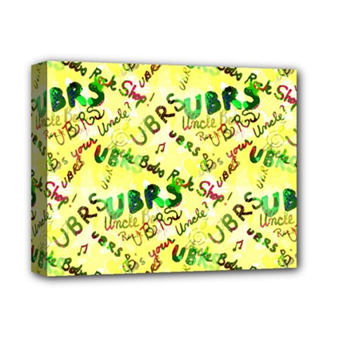 Ubrs Yellow Deluxe Canvas 14  X 11  (stretched)