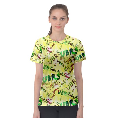 Ubrs Yellow Women s Sport Mesh Tee by Rokinart