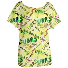 Ubrs Yellow Women s Oversized Tee by Rokinart