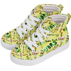 Ubrs Yellow Kids  Hi-top Skate Sneakers by Rokinart