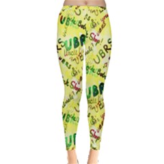 Ubrs Yellow Inside Out Leggings by Rokinart