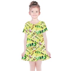 Ubrs Yellow Kids  Simple Cotton Dress by Rokinart