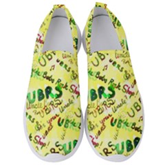 Ubrs Yellow Men s Slip On Sneakers by Rokinart