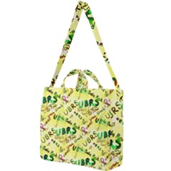 Ubrs Yellow Square Shoulder Tote Bag by Rokinart