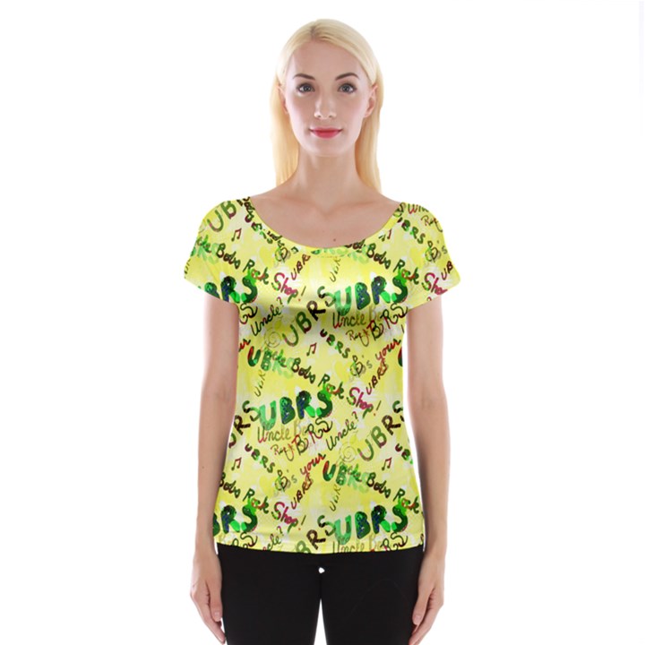 Ubrs yellow Cap Sleeve Top