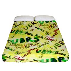 Ubrs Yellow Fitted Sheet (queen Size)