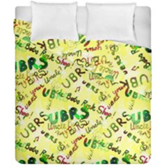 Ubrs Yellow Duvet Cover Double Side (california King Size)