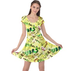 Ubrs Yellow Cap Sleeve Dress