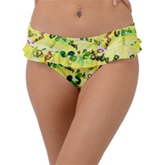 Ubrs Yellow Frill Bikini Bottom