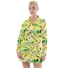 Ubrs Yellow Women s Long Sleeve Casual Dress by Rokinart