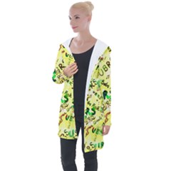 Ubrs Yellow Longline Hooded Cardigan by Rokinart