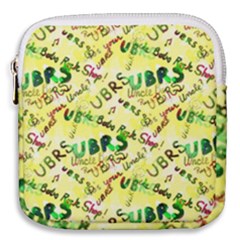 Ubrs Yellow Mini Square Pouch by Rokinart