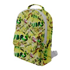 Ubrs Yellow Flap Pocket Backpack (large) by Rokinart