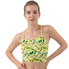 Ubrs Yellow Mini Tank Bikini Top