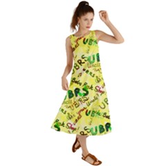 Ubrs Yellow Summer Maxi Dress