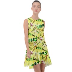 Ubrs Yellow Frill Swing Dress by Rokinart