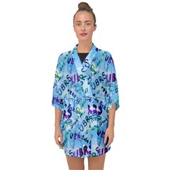 Ubrs Half Sleeve Chiffon Kimono