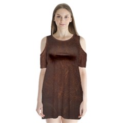 Leather To Leather 4 Shoulder Cutout Velvet One Piece