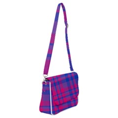 Bisexual Plaid Shoulder Bag With Back Zipper by NanaLeonti