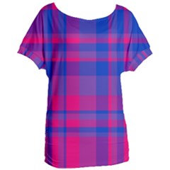 Bisexual Plaid Women s Oversized Tee by NanaLeonti