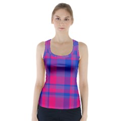 Bisexual Plaid Racer Back Sports Top by NanaLeonti