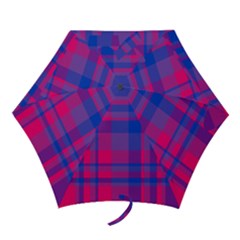 Bisexual Plaid Mini Folding Umbrellas by NanaLeonti