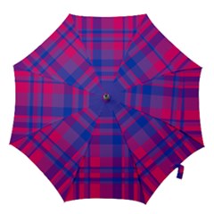 Bisexual Plaid Hook Handle Umbrellas (medium) by NanaLeonti