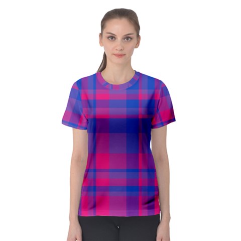 Bisexual Plaid Women s Sport Mesh Tee by NanaLeonti