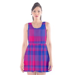 Bisexual Plaid Scoop Neck Skater Dress by NanaLeonti