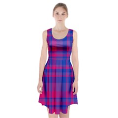 Bisexual Plaid Racerback Midi Dress