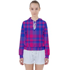 Bisexual Plaid Women s Tie Up Sweat by NanaLeonti