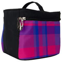 Bisexual Plaid Make Up Travel Bag (big) by NanaLeonti