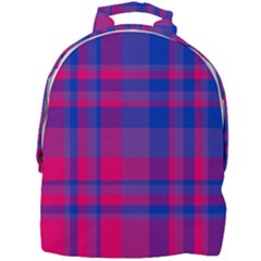 Bisexual Plaid Mini Full Print Backpack by NanaLeonti