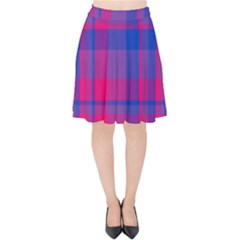 Bisexual Plaid Velvet High Waist Skirt by NanaLeonti