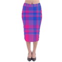 Bisexual plaid Velvet Midi Pencil Skirt View1