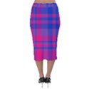 Bisexual plaid Velvet Midi Pencil Skirt View2