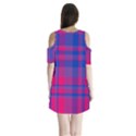 Bisexual plaid Shoulder Cutout Velvet One Piece View2