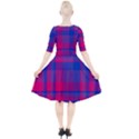 Bisexual plaid Quarter Sleeve A-Line Dress View2