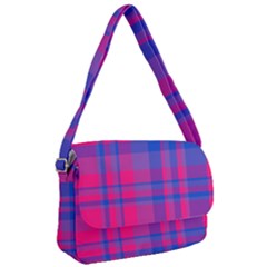 Bisexual Plaid Courier Bag by NanaLeonti