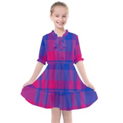 Bisexual Plaid Kids  All Frills Chiffon Dress by NanaLeonti