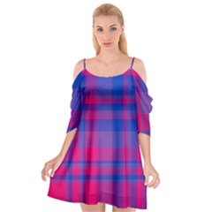 Bisexual Plaid Cutout Spaghetti Strap Chiffon Dress by NanaLeonti