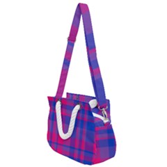 Bisexual Plaid Rope Handles Shoulder Strap Bag by NanaLeonti