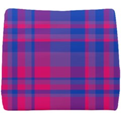 Bisexual Plaid Seat Cushion by NanaLeonti